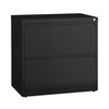Hirsh Industries 30 in W 2 Drawer File Cabinets, Black, Legal; Letter; A4 14971